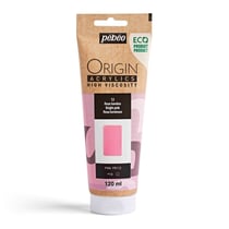 Tube 120 ml peinture acrylique Pébéo Origin Acrylics - Rose lumière
