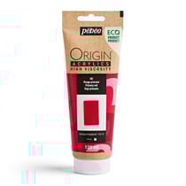 Tube 120 ml peinture acrylique Pébéo Origin Acrylics - Rouge primaire