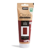 Tube 120 ml peinture acrylique Pébéo Origin Acrylics - Sienne brûlée