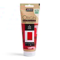 Tube 120 ml peinture acrylique Pébéo Origin Acrylics - Vermillon