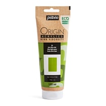Tube 120 ml peinture acrylique Pébéo Origin Acrylics - Vert olive clair