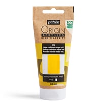 Tube 60 ml de peinture acrylique Pébéo - Origin Acrylics - Jaune cadmium moyenne imitation