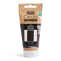 Tube 60 ml de peinture acrylique Pébéo - Origin Acrylics - Ombre brûlée