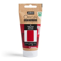 Tube 60 ml de peinture acrylique Pébéo - Origin Acrylics - Rouge carmin