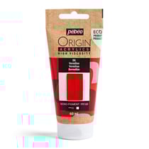 Tube 60 ml de peinture acrylique Pébéo - Origin Acrylics - Vermillon