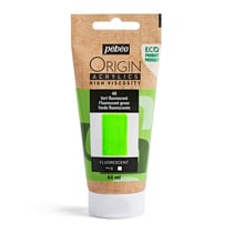 Tube 60 ml de peinture acrylique Pébéo - Origin Acrylics - Vert fluorescent