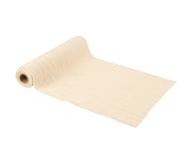 Chemin de table - Effet Maille - Tissu - Crème - 28 cm x 3 m