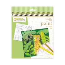 Coloriages à relier jungle Graffy Point - Avenue mandarine