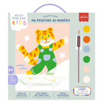 Ma peinture au numéro - Petit pinceau kids - Tigre