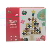 Sapin de perles en bois - Noël Enfant - Créalia