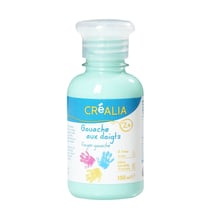 Gouache au doigt - 150 ml - Vert menthe - Créalia