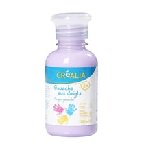 Gouache au doigt - 150 ml - Violet pastel -  Créalia