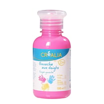 Gouache au doigt  - 150 ml - Rose fluo - Créalia
