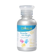 Gouache au doigt  - 150 ml - Argent - Créalia