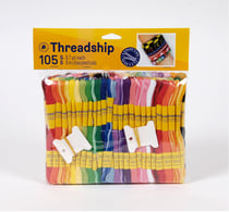 Lot de 105 échevettes de fil multi-brins pour perles - Couleurs assorties