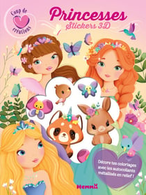 Coup de coeur creations - princesses - stickers 3d