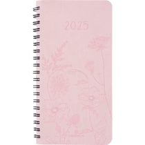 Agenda semainier 2026 Oberthur - Rose - 9,5 x 17,5 cm - Primrose