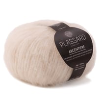 Pelote de fil à tricoter - Plassard - Argentière - Ecru