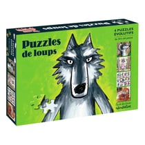 4 puzzles évolutifs loup