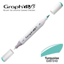 Marqueur brush à alcool - Graph'It - Turquoise - n°7240