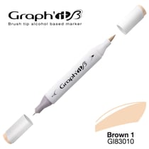 Marqueur brush à alcool - Graph'It - Brown 1 - n°3010
