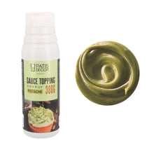 Flacon de sauce topping Patisdecor - Pistache - 300g
