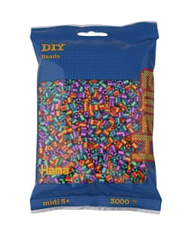 Lot de 3000 perles à repasser MIDI bicolore - Hama