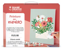 Peinture au numéro Graine Créative - Fleuri - 30 x 40 cm