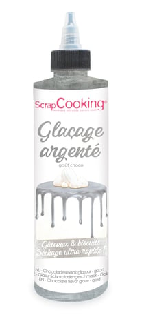Glaçage goût chocolat ScrapCooking® - Argenté - 140 g
