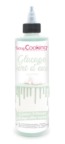 Glaçage goût chocolat ScrapCooking®- Vert d'eau - 130 g