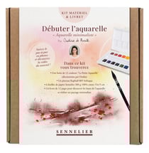 Coffret pour débuter la peinture aquarelle Sennelier - Aquarelle minimaliste d'Ondine de Peretti