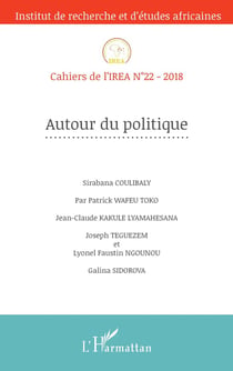 Cahiers de l'IREA Tome 22 : autour du politique