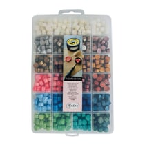 Boite Fleurs de cire à cacheter 24 couleurs - Aladine