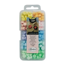 Boite Fleurs de cire à cacheter 10 couleurs pastel - Aladine