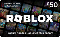 Code de téléchargement Carte cadeau Roblox 50 euros