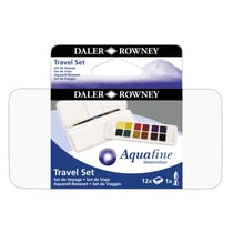 Lot de 12 voyage de peinture aquarelle Daler Rowney - 12 godets