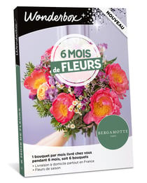 Coffret cadeau Wonderbox - 6 mois de fleurs