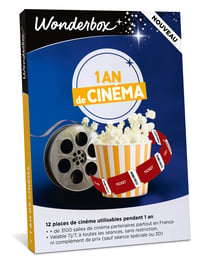 Coffret cadeau Wonderbox - 1 an de cinéma