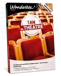 Coffret cadeau Tick'nBox - 1 an de théâtre