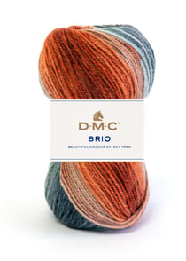 Pelote de fil à tricoter - DMC - Brio - Orange 420