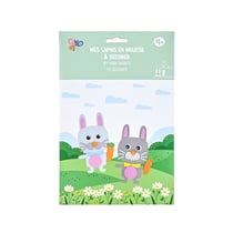Lapins en mousse à décorer x2