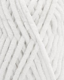 Pelote de fil à tricoter/crocheter Pingouin - Pingo Chenille Glitter - Blanc