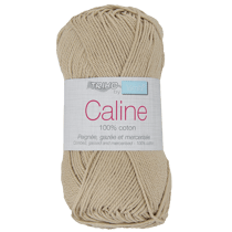 Pelote de fil à tricoter 100% coton - Trimits - Câline - Beige