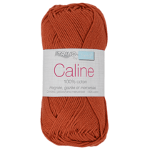 Pelote de fil à tricoter 100% coton - Trimits - Câline - Rouille
