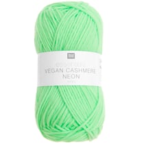 Pelote de fil à tricoter 100% fibres synthétiques - Essentials - Vegan Cashmere aran - Néon vert