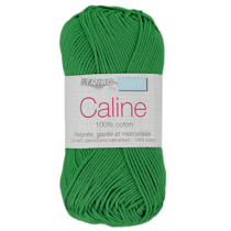 Pelote de fil à tricoter 100% coton - Trimits - Câline - Vert