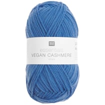 Pelote de fil à tricoter 100% fibres synthétiques - Essentials - Vegan Cashmere aran - Bleu