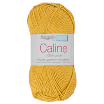 Pelote de fil à tricoter 100% coton - Trimits - Câline - Moutarde