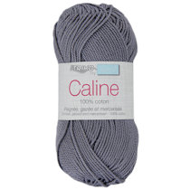 Pelote de fil à tricoter 100% coton - Trimits - Câline - Gris