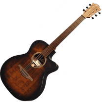 Lâg Tramontane 70 - Guitare électro-acoustique - Auditorium Cutaway - Black & Brown